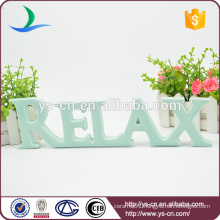 Thinner RELAX shape enamel sign for decoration